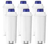 Molifal 6 pièces Filtre de remplacement pour De'Longhi DLSC002, SER3017, 5513292811 - Compatible avec Dinamica, Magnifica S, Eletta Explorer, ETAM, EPAM et ECAM