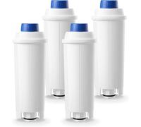 Molifal Filtre à eau de rechange pour machines à café Delonghi DLSC002- (4) | compatible avec Delonghi Dinamica, Magnifica S, Eletta Explorer, ETAM Autentica EPAM et ECAM Series