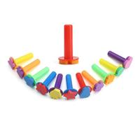 MOLIMOLI 12 Morceaux Éponge Pinceau Set, Pinceau de Mousse, Éponge Stamp, Peinture Éponge, Brosse de Trucs, pour Bricolage, Peinture, Céramique et Artisanat