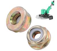 MOLIMOLI 2X Écrou de Couteau M10 x 1,25, Filetage à Gauche | Convient pour débroussailleuse Parkside, Accessoires Fuxtec, pièces Rechange ikra universels Outils Jardin