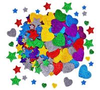 MOLIMOLI 300 Stickers Enfants Caoutchouc Brillant Eva avec Stickers Étoiles Or et Paillettes Décoration et Artisanat Créatif