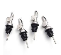 Molimoli Bec Verseur en Acier Inoxydable avec Mécanisme Automatique Anti-Oxydation, Distributeur pour Bouteilles d'Alcool, Distributeur d'Huile d'Olive, Bec pour Vin et Huile, Emballage