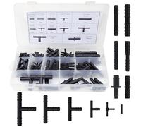 MOLIMOLI Gardena Micro Drip T-Stop, 12 Tailles de raccords de Tuyau, T-Stop pour système d'arrosage Gardena, raccord de Tuyau, kit de Connexion pour l'arrosage, Tuyau Goutte-à-Goutte pour Jardins