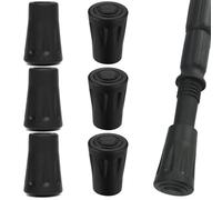 MOLIMOLI Pare-chocs en caoutchouc MOLIMOLI 6 pièces pour bâtons de marche nordique, pieds TPR antidérapants 11 mm avec plaque métallique, randonnée Leki, rechange protection des sur asphalte et pierre