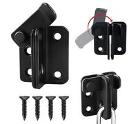MOLIMOLI Verrou de Porte verrouillable en Acier Inoxydable 2 en 1 avec Trou de Serrure - Serrure à Visser Robuste pour fenêtres, Portes, portails de Jardin | Verrouillage de Porte intérieur/extérieur