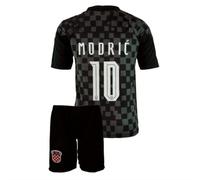 Molinka Maillot de football pour enfant - Allemagne - Avec short - fans de football pour garçons et bébés - T-shirt de football, Croatie Auswarts Modric, Large