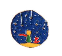 Molinter Broche Petit Prince Brooch Poupée Goutte Huile Insigne Aiguille Pin's Cadeau de Noël, Zinc