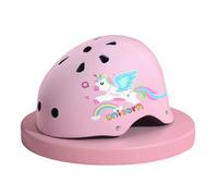 Molinter Casque de vélo pour enfant - Licorne - Réglable - Pour fille de 7 à 14 ans - Avec protections de skateboard - Rose