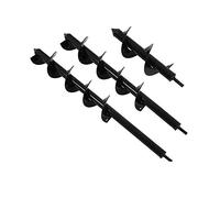 Molinter Mèche à main pour tarière de jardin, escargots, forets hélicoïdaux, tarière, outil de tombe pour perceuse de plantes, de massifs, de semis D-10cm, L-30cm