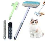 Molirex Brosse pour chien et chat avec épilateur pour poils d'animaux, élimine les poils de sous-poils, nœuds et poils lâches, poils longs et courts