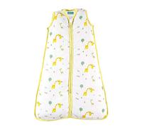 molis&co. Gigoteuse pour bébé. 0.5 TOG. Idéal pour l’été. 18 à 36 Mois (95 cm). Très Douce et légère. Imprimé Safari avec girafes Unisexe dans des Tons Jaune et Vert. Mousseline Premium.