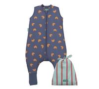 molis&co - Gigoteuse pour bébé avec Pieds et Chaussette - Gigoteuse Tog 2.5 - Turbulette Hiver pour Bébé, Fille Garçon - 100% Coton (certifiée Oeko-TEX) - Croissants (3 Ans)