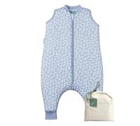 molis&co - Gigoteuse pour bébé avec Pieds - Gigoteuse Tog 2.5 - Turbulette Hiver pour Bébé, Fille Garçon - 100% Coton (certifiée Oeko-TEX) - Blue Garden (1 Année)