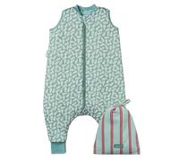 molis&co - Gigoteuse pour bébé avec Pieds - Gigoteuse Tog 2.5 - Turbulette Hiver pour Bébé, Fille Garçon - 100% Coton (certifiée Oeko-TEX) - Green Garden (3 Ans)