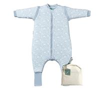 molis&co - Gigoteuse pour Bébé avec Pieds, Manches Amovibles et Chaussettes - Gigoteuse Tog 2.5 - Turbulette Hiver pour Bébé, Fille Garçon - 100% Coton (certifiée Oeko-TEX) - Woodland (1 année)