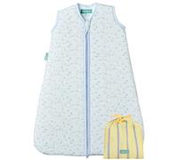 molis&co - Gigoteuse pour bébé - Gigoteuse Bébé Tog 1-100% Coton (Oeko-TEX) - Changement de Couche à accès à Zip Facile - Turbulette pour Bébé, Fille Garçon - Blue Lily (0 Mois)