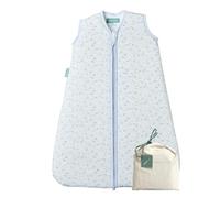 molis&co - Gigoteuse pour bébé - Gigoteuse Bébé Tog 1-100% Coton (Oeko-TEX) - Changement de Couche à accès à Zip Facile - Turbulette pour Bébé, Fille Garçon - Blue Lily (6 à 18 Mois)