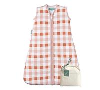 molis&co - Gigoteuse pour bébé - Gigoteuse Bébé Tog 1-100% Coton (Oeko-TEX) - Changement de Couche à accès à Zip Facile - Turbulette pour Bébé, Fille Garçon - Canyon Check (6 à 18 Mois)