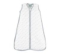 molis&co - Gigoteuse pour bébé - Gigoteuse Bébé Tog 1 - Mousseline Coton de Première Qualité - Changement de Couche à accès à Zip Facile - Turbulette pour Bébé, Fille Garçon - Grey Leaf (6 à 18 mois)