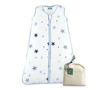 molis&co - Gigoteuse pour bébé - Gigoteuse Tog 2.5 - Mousseline Premium - Changement de Couche à accès à Zip Facile - Turbulette Hiver pour Bébé, Fille Garçon - Étoiles (18 à 36 Mois)