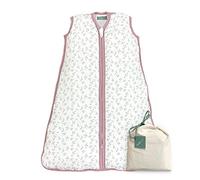 molis&co - Gigoteuse pour bébé - Gigoteuse Tog 2.5 - Mousseline Premium - Changement de Couche à accès à Zip Facile - Turbulette Hiver pour Bébé, Fille Garçon - Floral Pink(18 à 36 Mois)