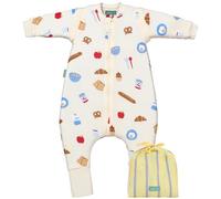 molis&co. Gigoteuse pour bébé pour Bébé avec Pieds, Manches Amovibles et Chaussettes - Gigoteuse Tog 1 - Turbulette Printemps et l'automne pour Bébé - 100% Coton (Oeko-TEX) - Good Morning (3 Ans)