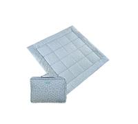 molis&co. Tapis de Jeu pour bébé. Tapis de Sol Portable Pliable Extra Large de 120 x 120 cm pour Les Tout-Petits et Les bébés. Très rembourré. Blue Garden. Oeko-TEX 100.