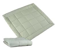 molis&co. Tapis de jeu pour bébé. Tapis de sol portable pliable extra large de 120 x 120 cm pour les tout-petits et les bébés. Très rembourré. Mint Tea. OEKO-TEX 100.