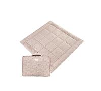 molis&co. Tapis de jeu pour bébé. Tapis de sol portable pliable extra large de 120 x 120 cm pour les tout-petits et les bébés. Très rembourré. Peony. OEKO-TEX 100.