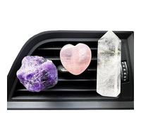 MOLISTONE Kit de protection de voiture en cristal - Accessoires de voiture - Breloques de voiture - Ornement de voiture - Cadeaux en cristal pour femme - Accessoires pour grille d'aération de voiture