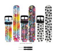 Molitececool Bracelet de montre en silicone souple, compatible avec montre connectée Garmin Forerunner 235/235 Lite/220/230/620/630/735XT/Approach S20 S5 S6