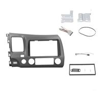 Moliuoly 2 Din Autoradio de Montage LHD 7 Pouces Avec Faisceau de Câblage pour Honda Civic 2007-2011 Gris Tableau de Bord Façade Radio Baie Adaptateur Kit