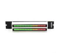 Moliuoly Affichage LED audio double canal 12 bits VU-mètre Vitesse réglable 7-12 V Kit de bricolage ABS (fini)