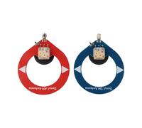 Moliuoly Antenne donut pour HFDY Malahiteam pour récepteur DSP2, HF/onde centrale, rouge + bleu