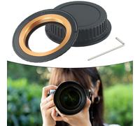 Moliuoly Bague d'adaptation en métal M42-EOS vers objectif M42 pour objectifs Canon EOS EF 650D, 600D, 1100D, 7D, 350D, 6D, bouchon d'objectif réglable