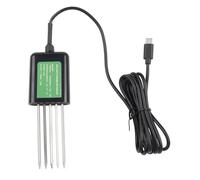 Moliuoly Capteur de sol USB 8 en 1 pour testeur de sol intelligent pH/EC Mesure de la température et de l'humidité, avec NPK, conductivité, port USB pour Android, IP68, câble de 1,5 m