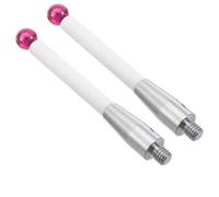 Moliuoly CMM A-5000-3709 Lot de 2 boutons poussoir avec pointe sphérique en acier inoxydable 50 mm de long et 6 mm Rubis Compatible avec les machines de mesure de coordonnées