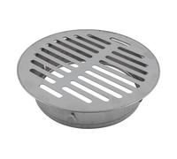 Moliuoly Couvercle d'écoulement de balcon en acier inoxydable rond | Protège les zones ouvertes de la poussière ; contour de protection adapté à la forme ; remplacement sans outils ; pour un