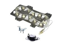 Moliuoly Élément chauffant pour sèche-linge Samsung DC47-00019A avec thermostat et fusible thermique, 6,5 x 9,8 pouces, métal, compatible avec AP4045884, ERDC47-00019A