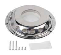 Moliuoly Grille d'aération ronde en acier inoxydable de 23 cm pour bateaux, caravanes, yachts, kayaks, canoës et bateaux pneumatiques - Facile à monter avec vis