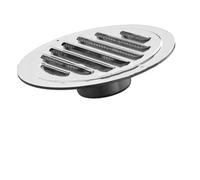 Moliuoly Grille d'aération ronde en acier inoxydable pour parois extérieures