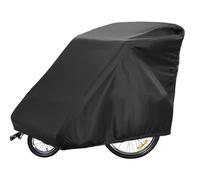 Moliuoly Housse pour chariot remorque de vélo pour enfant simple/double, 84 x 140 x 99 cm, tissu Oxford imperméable avec cordon de serrage tout autour pour protection contre la pluie, la neige et les