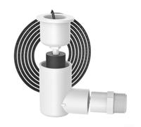 Moliuoly Interrupteur de trop-plein de condensat, pour le drainage HVAC, avec adaptateur 3/4", interrupteur flotteur d'arrêt automatique pour éviter les dommages causés par l'eau dans les climatiseurs