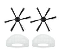 Moliuoly Kit de brosses latérales et filtres de rechange pour Mini 1, compatible avec les modèles Smart, DC Limited Edition, MINI Lite et Wonder Woman Pastel, design rond pour un nettoyage en