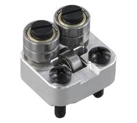 Moliuoly Kit de poulie de guidage arrière pour scie à ruban - Roulette de guidage en métal pour outil de sciage - Version argentée - Compatible avec 2729-20