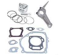 Moliuoly Kit piston avec bielle et bagues pour Honda pour moteur GX200 6,5 CV Kit complet avec kit de joints argentés