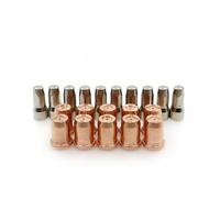 Moliuoly Lot de 20 électrodes de brûleur plasma PR0117 WSP-08006 Buse PD0114-10 WSP-08066 1,0 mm Compatible avec les pièces d'usure de brûleur Trafimets S75
