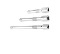 Moliuoly Lot de 3 rallonges de douille d'entraînement de 50/75/100 mm, clé à cliquet, adaptateur de clé à molette, accessoires de tige de perceuse