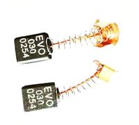 Moliuoly Lot de 4 balais de charbon pour Evolution RAGE3-S & Fury 3-S Scies à onglet 210 mm E113, 6 x 11 x 16 mm Pièces de rechange en matériau de qualité supérieure pour restaurer la puissance du