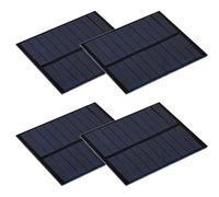 Moliuoly Lot de 4 mini panneaux solaires 5 V 230 mA 100,8 x 82,5 mm polycristallin pour chargeur de lumière DIY et application solaire portable